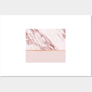 Alabaster rosa & rose gold on blush Posters and Art